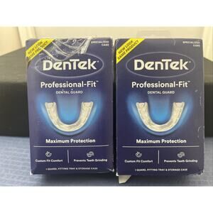 2x- DenTek Professional Fit Maximum Protection Dental Guard BNIB Two Included